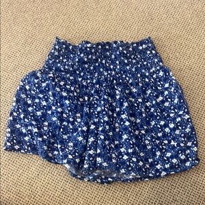 Blue Floral Women's Skirt